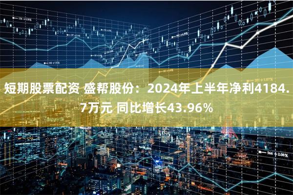 短期股票配资 盛帮股份：2024年上半年净利4184.7万元 同比增长43.96%