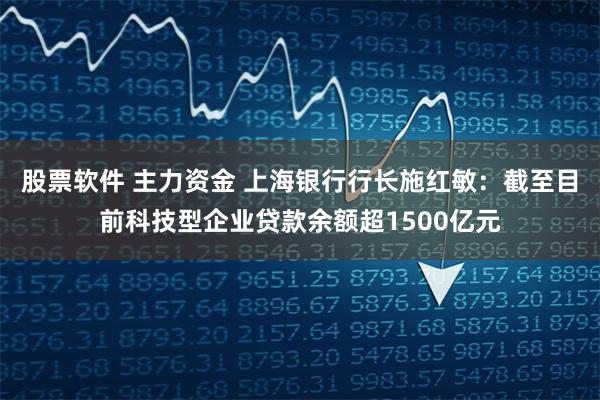 股票软件 主力资金 上海银行行长施红敏：截至目前科技型企业贷款余额超1500亿元