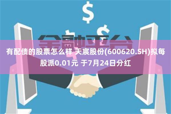 有配债的股票怎么样 天宸股份(600620.SH)拟每股派0.01元 于7月24日分红