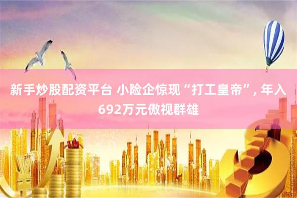 新手炒股配资平台 小险企惊现“打工皇帝”, 年入692万元傲视群雄