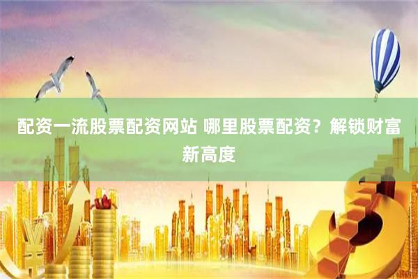 配资一流股票配资网站 哪里股票配资？解锁财富新高度